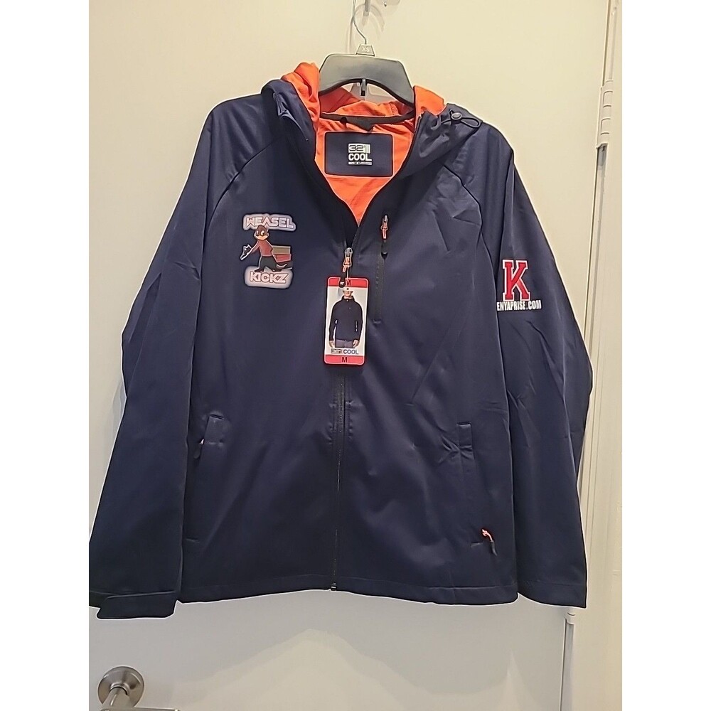 32 DEGREE MEN'S COOL WTR.PROOF FULL ZIP JACKET, Blue, M Advertising Sample 1of 3